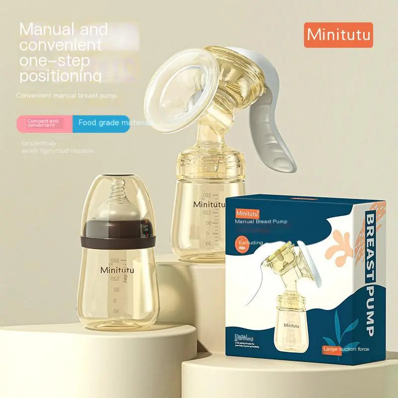 Nano Antibacterial Manual Breast Pump with Massage Feature - SafeBabyKinder