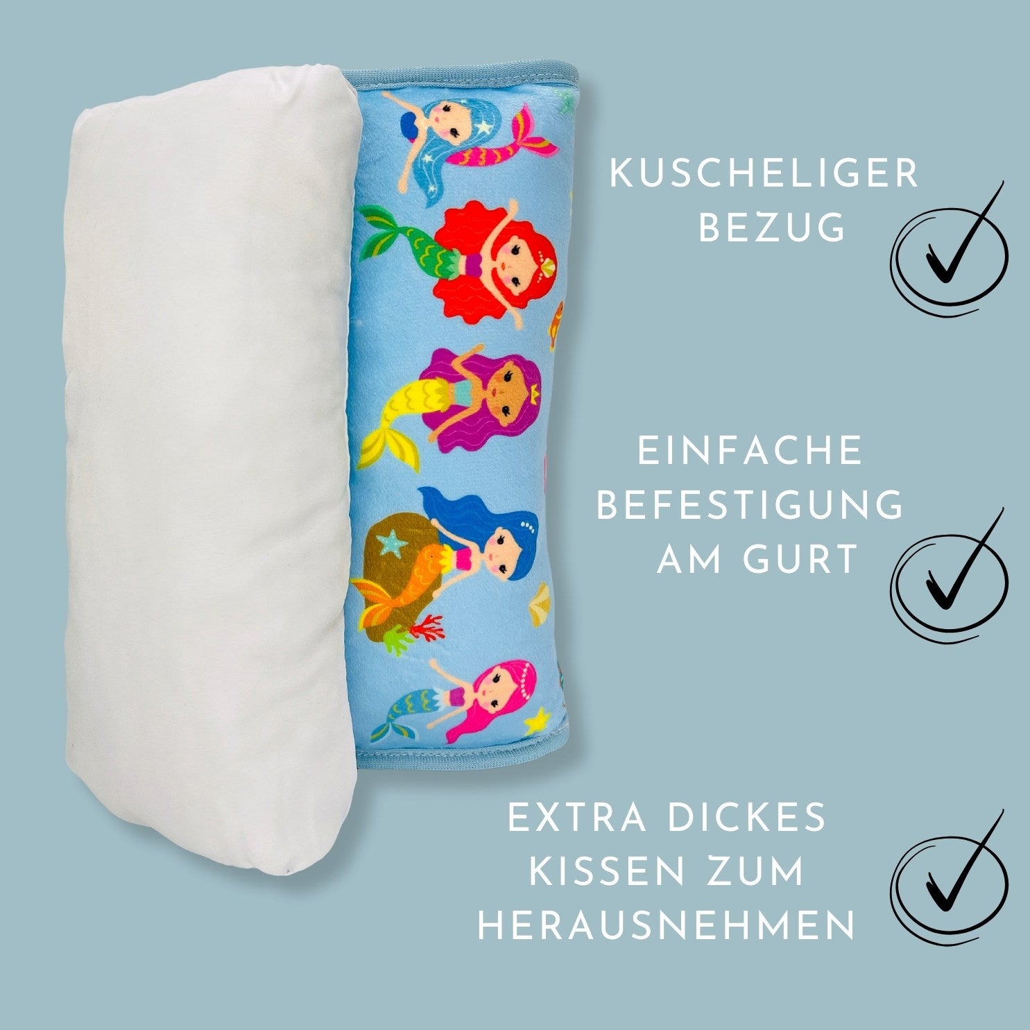 Auto Schlafkissen Meerjungfrau - SafeBabyKinder
