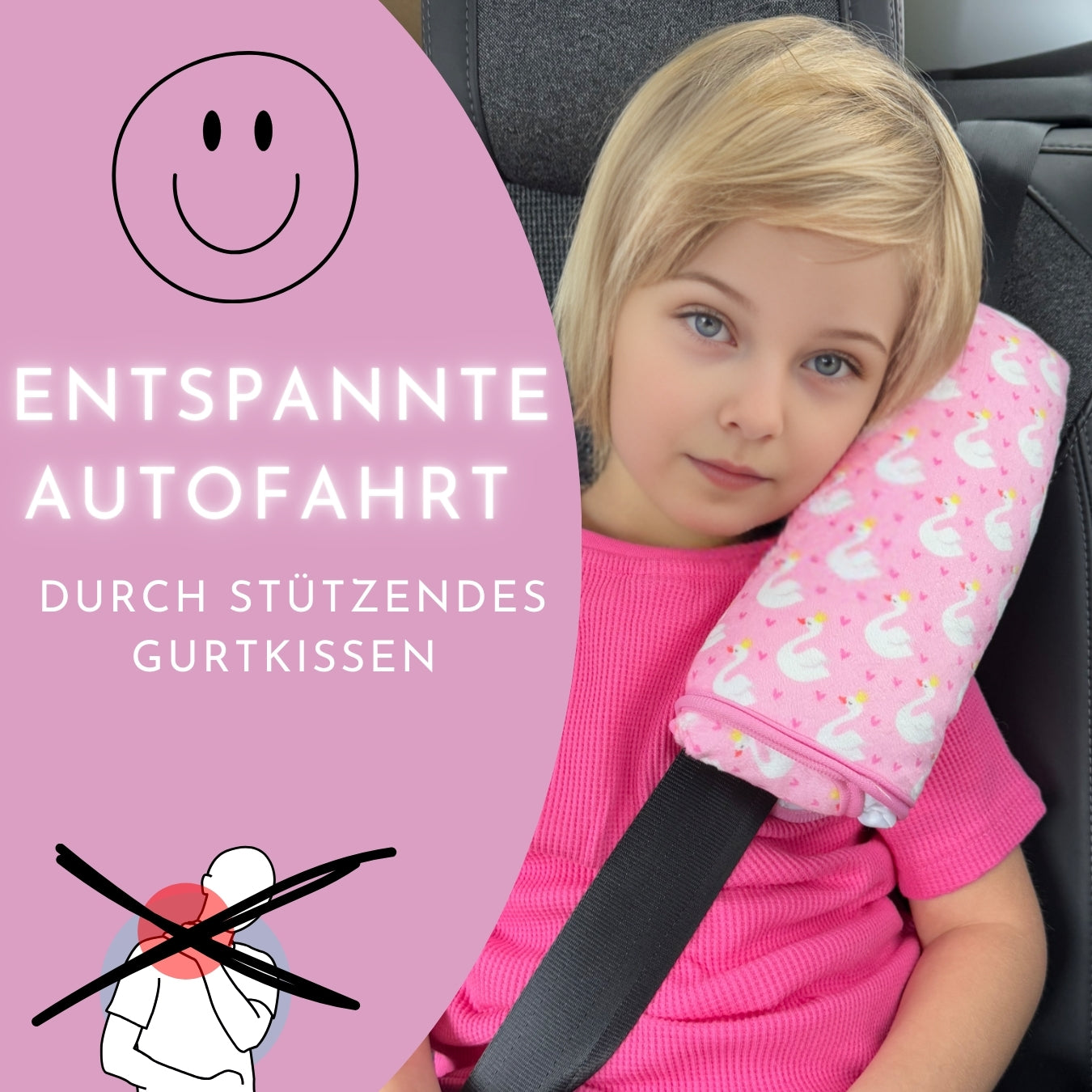 Auto Schlafkissen Schwan - SafeBabyKinder