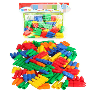 Children's Plastic Educational Building Blocks Toys - SafeBabyKinder