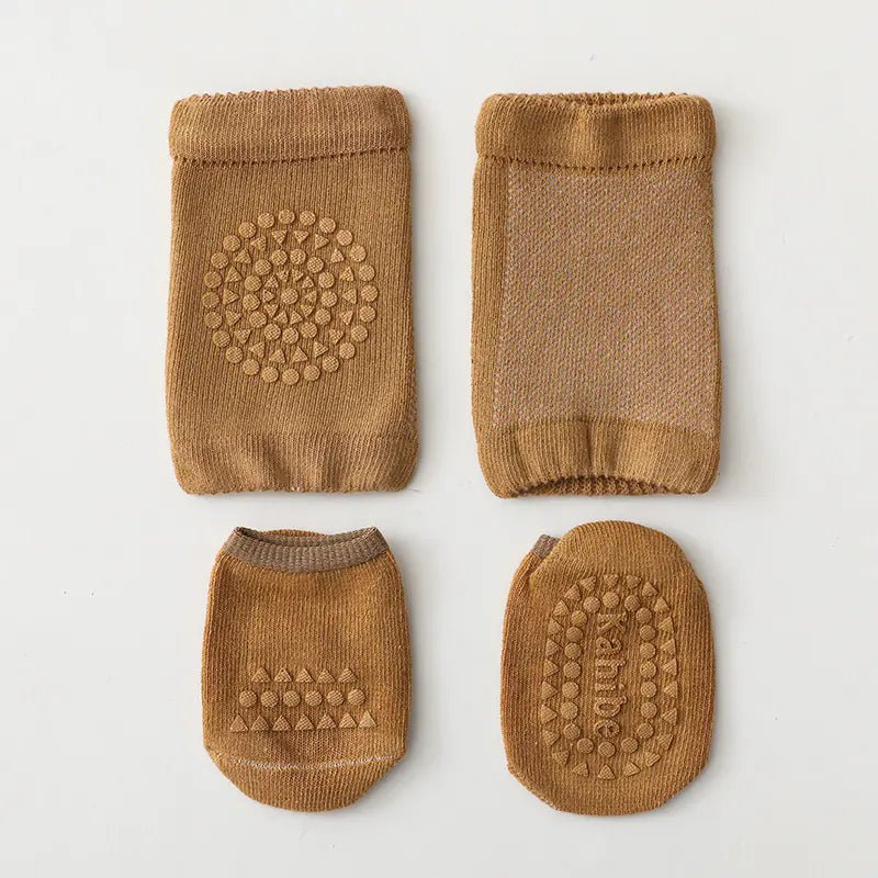 Children's Knee Pads and Floor Socks Set for Summer - SafeBabyKinder