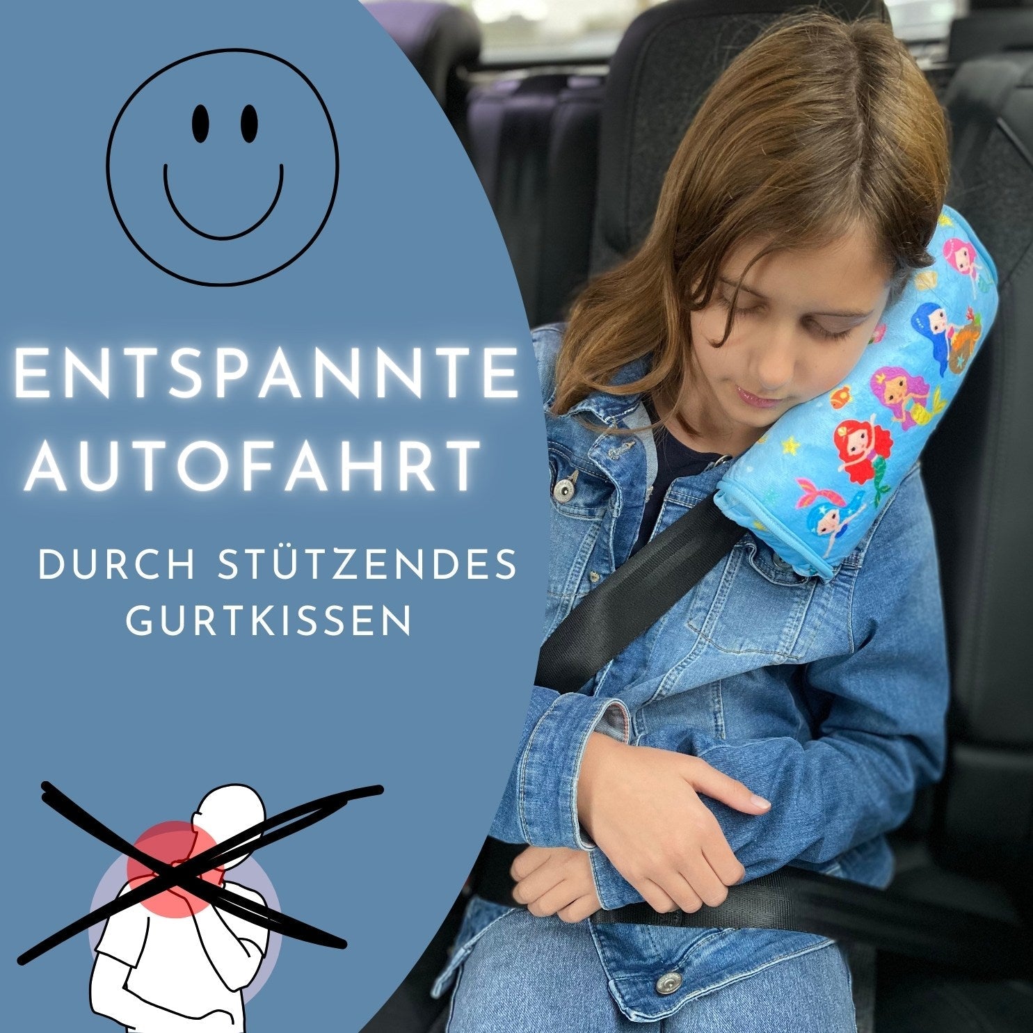 Auto Schlafkissen Meerjungfrau - SafeBabyKinder