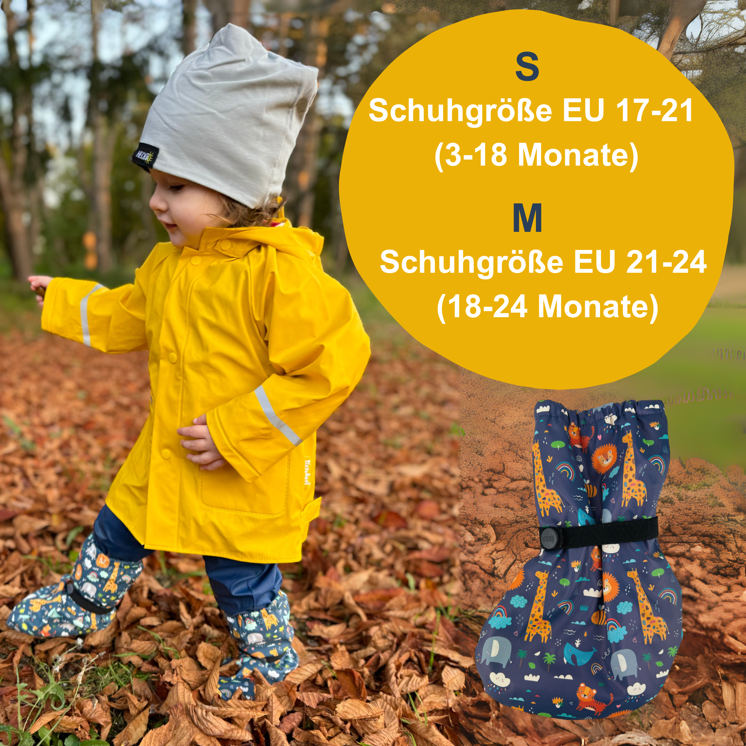 Füßlinge ohne Innen-Futter - Dschungel - SafeBabyKinder