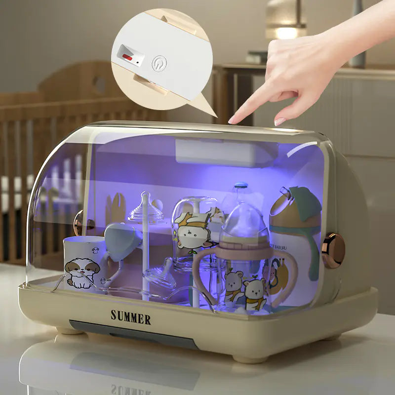 UV Sterilisator für Babyflaschen mit Staubschutzdeckel - SafeBabyKinder