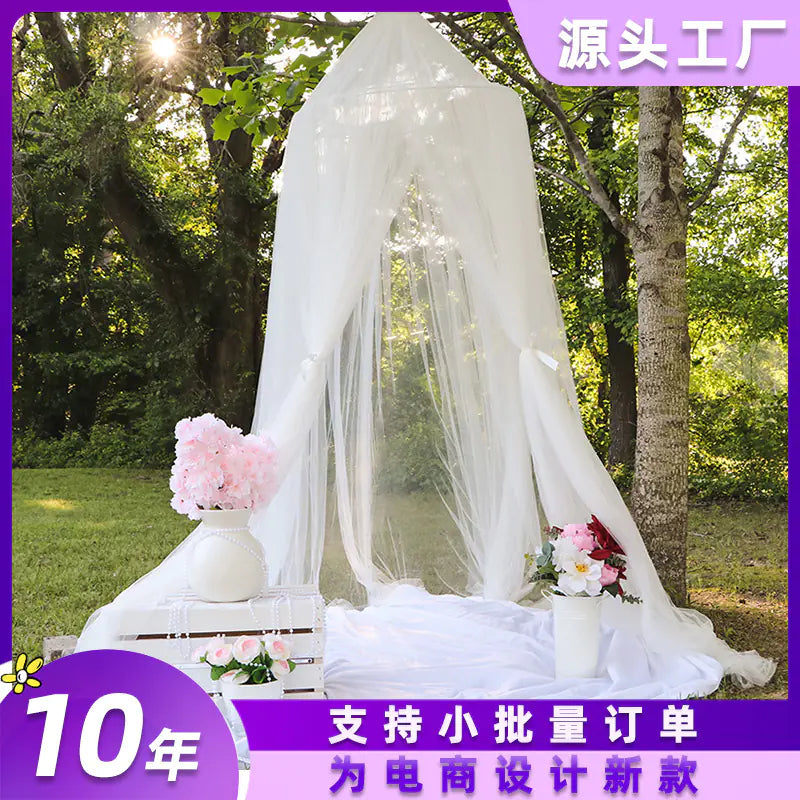 Dreamy Star Crown Baby Bed Canopy for Photo Props - SafeBabyKinder