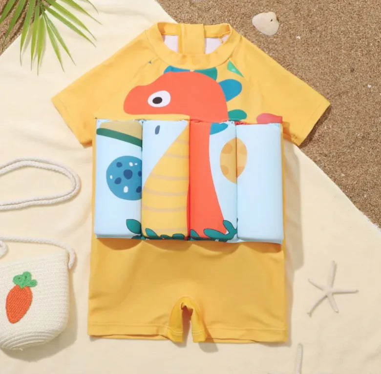 Kids' Dinosaur Buoyancy Swimsuit Jumpsuit - SafeBabyKinder