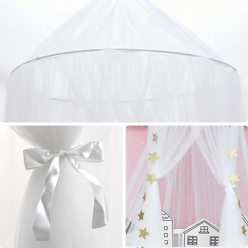 Dreamy Star Crown Baby Bed Canopy for Photo Props - SafeBabyKinder