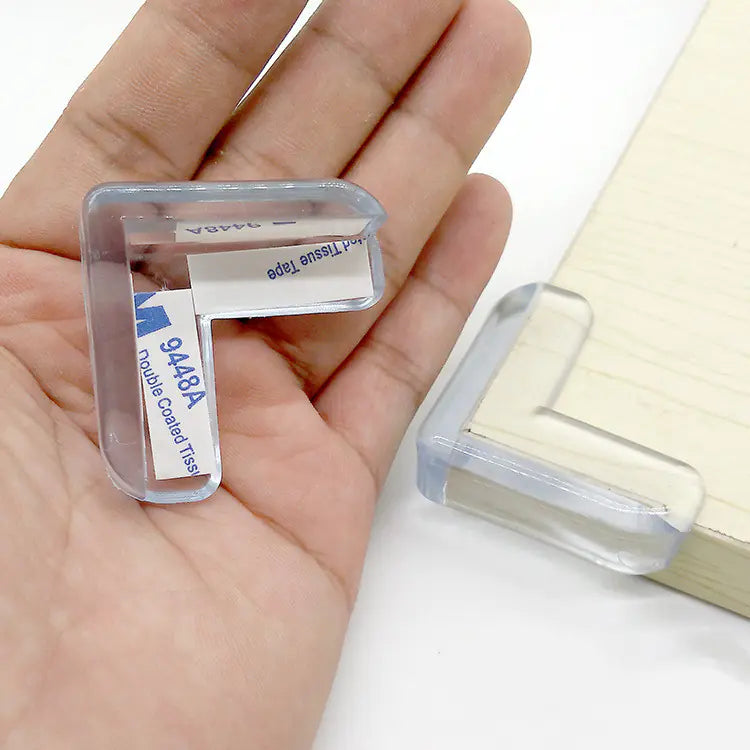 Child Safety Table Corner Protectors - Clear Silicone Pads - SafeBabyKinder