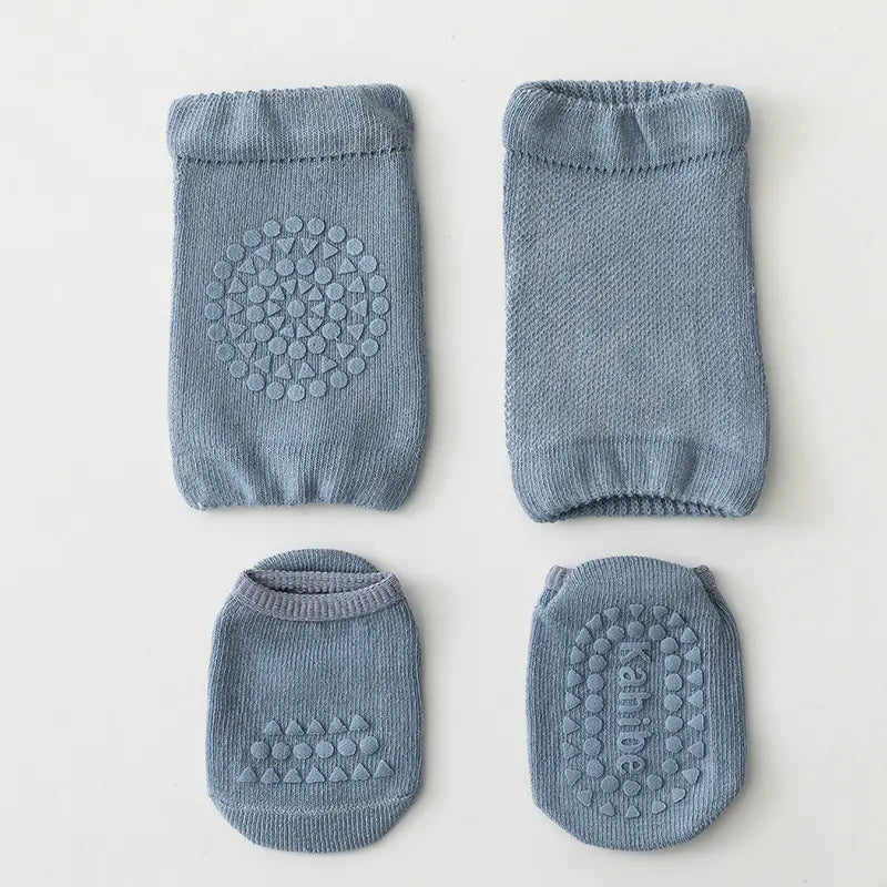 Children's Knee Pads and Floor Socks Set for Summer - SafeBabyKinder