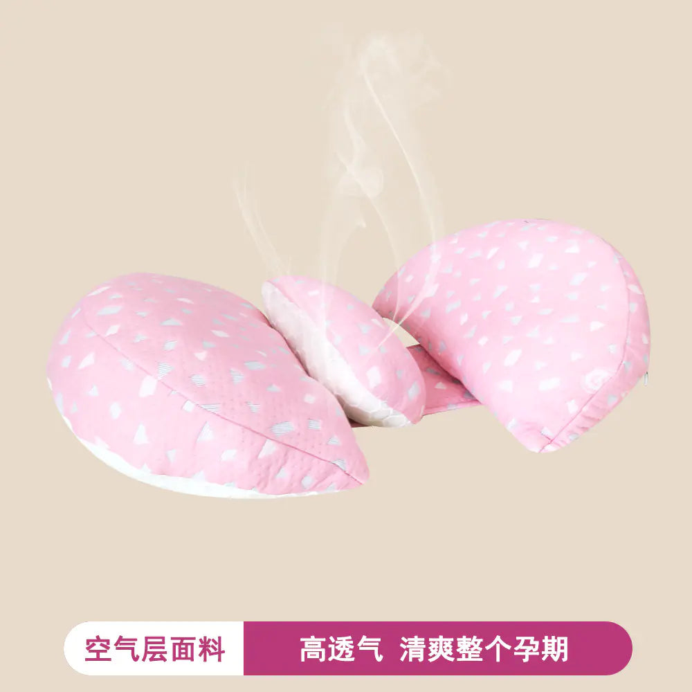 Cooling Pregnant Pillow for Side Sleeping with Washable Cover - SafeBabyKinder