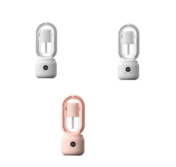 Bladeless USB Spray Mist Electric Fan & Air Humidifier (Rechargeable, Tabletop) - SafeBabyKinder