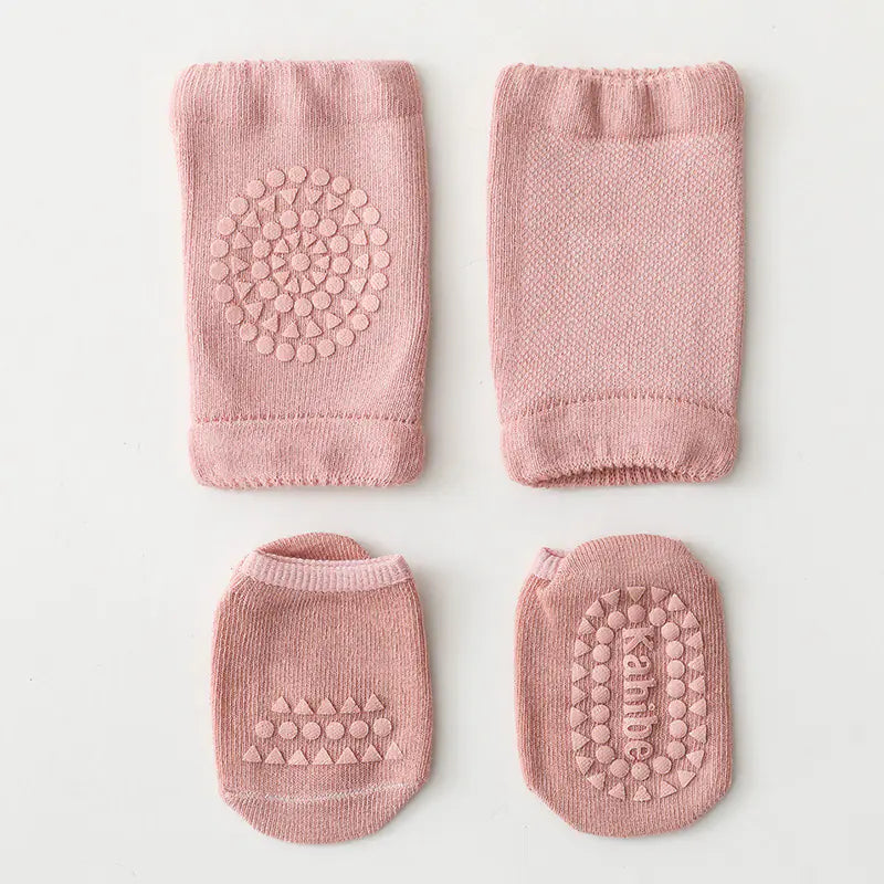 Children's Knee Pads and Floor Socks Set for Summer - SafeBabyKinder
