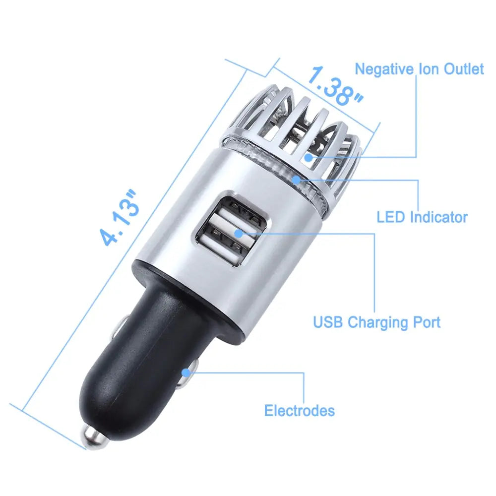 Car Ionizer Air Purifier with Charger - SafeBabyKinder