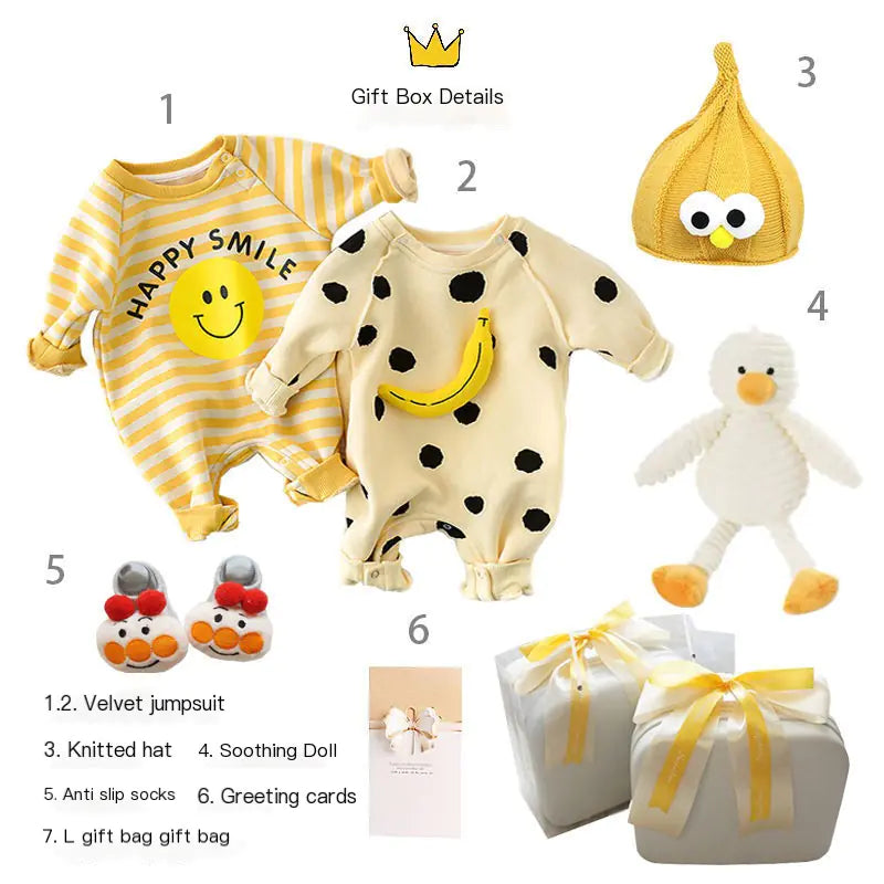 Newborn Gift Box with Summer Dress and Baby Supplies - SafeBabyKinder
