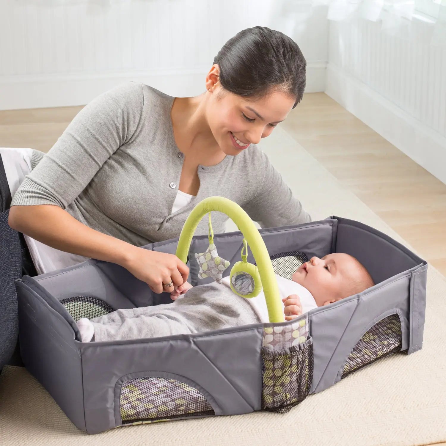 Portable Baby Safety Travel Crib with Folding Design - SafeBabyKinder