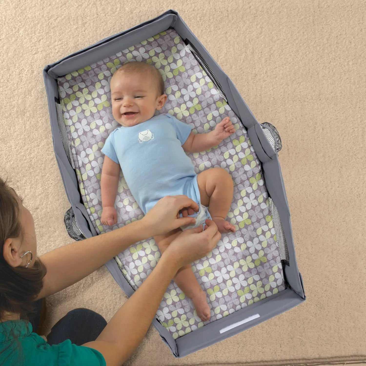 Portable Baby Safety Travel Crib with Folding Design - SafeBabyKinder