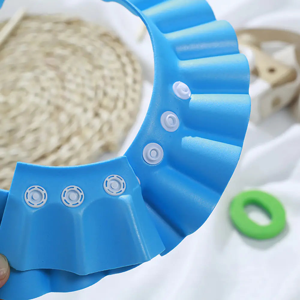 Adjustable Waterproof Baby Bath Shower Cap with Earmuffs - SafeBabyKinder