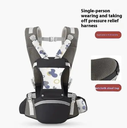 Baby Carrier Waist Stool Lightweight Front Holding - SafeBabyKinder