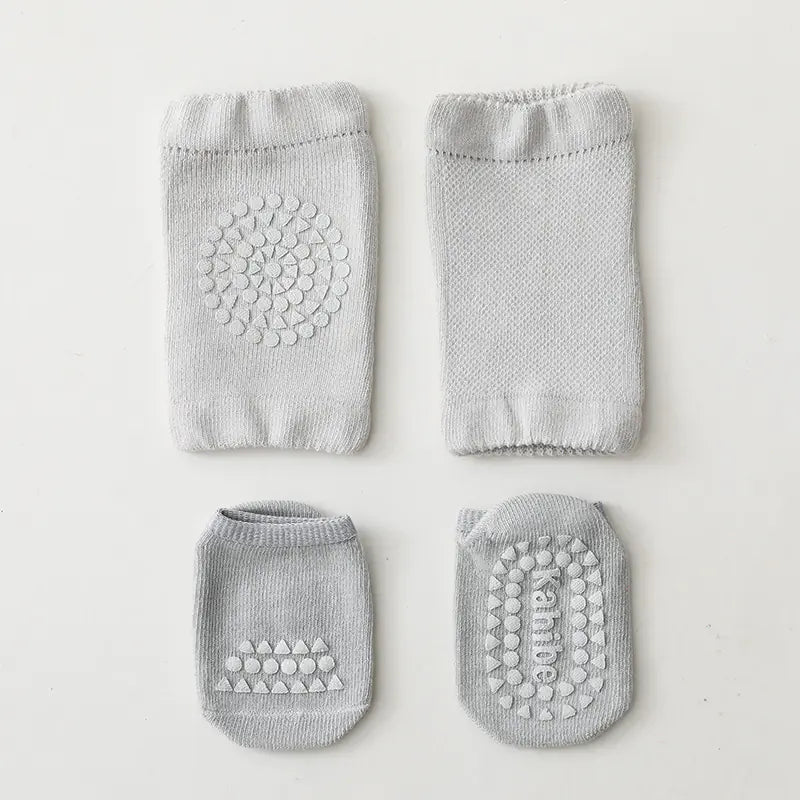 Children's Knee Pads and Floor Socks Set for Summer - SafeBabyKinder