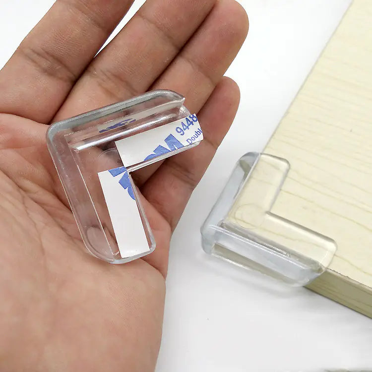 Child Safety Table Corner Protectors - Clear Silicone Pads - SafeBabyKinder