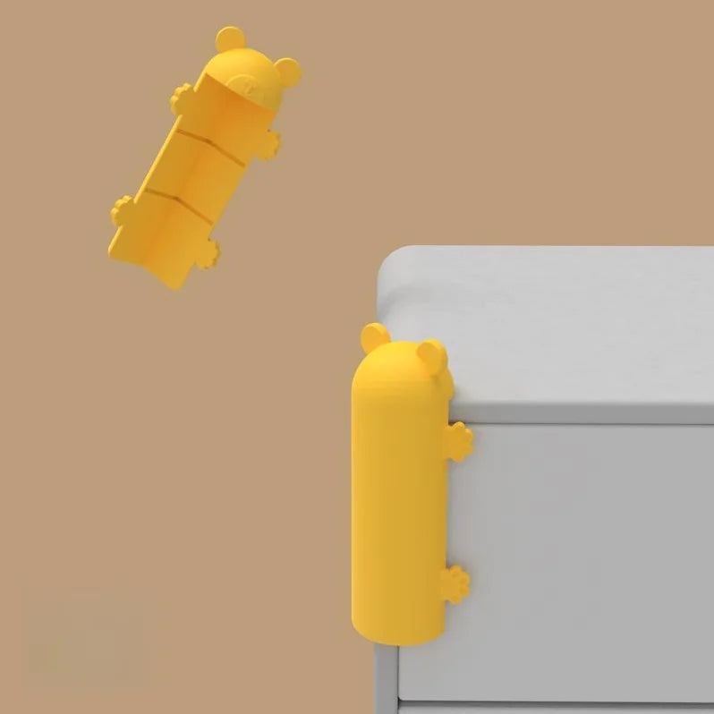 3D Schneidbare Silikon Anti-Kollisions-Eckenprotektoren für Kindersicherung Schubladenschloss - SafeBabyKinder