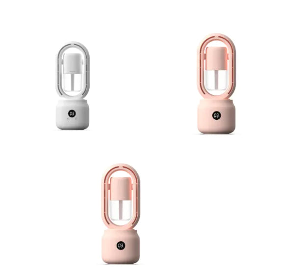 Bladeless USB Spray Mist Electric Fan & Air Humidifier (Rechargeable, Tabletop) - SafeBabyKinder