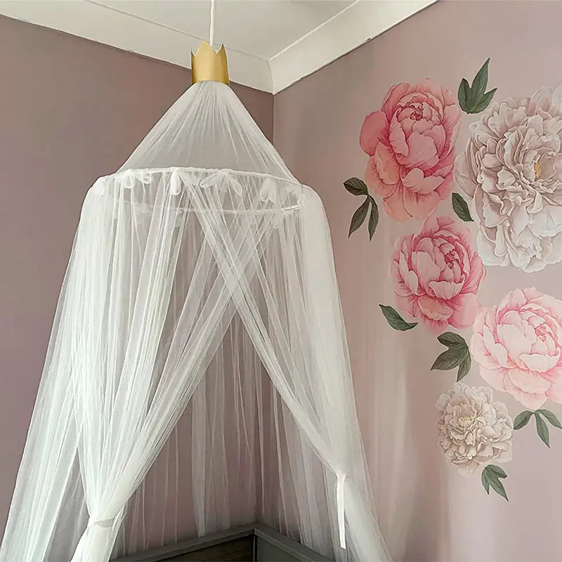 Dreamy Star Crown Baby Bed Canopy for Photo Props - SafeBabyKinder