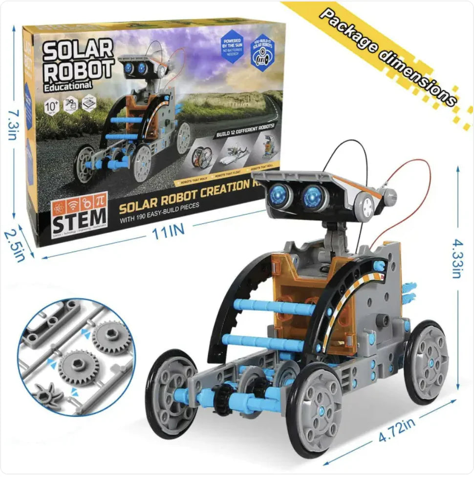 12-in-1 Solar Powered DIY Toy Car - SafeBabyKinder