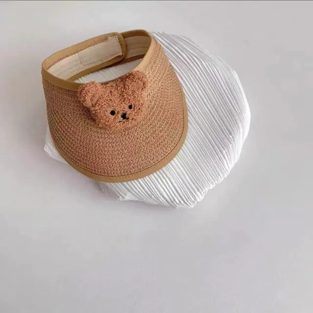 Süße Bären Sommerhüte für Kinder – Unisex, Zusammenklappbar und Ideal für den Sommer - SafeBabyKinder