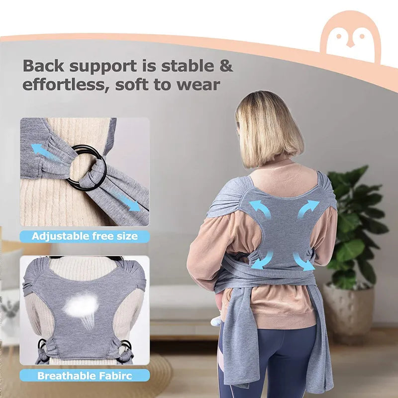 Cotton X-Type Baby Sling Wrap - SafeBabyKinder