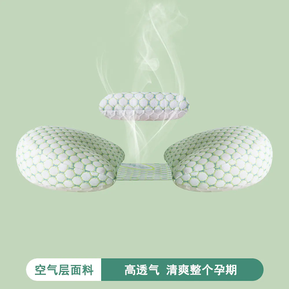 Cooling Pregnant Pillow for Side Sleeping with Washable Cover - SafeBabyKinder