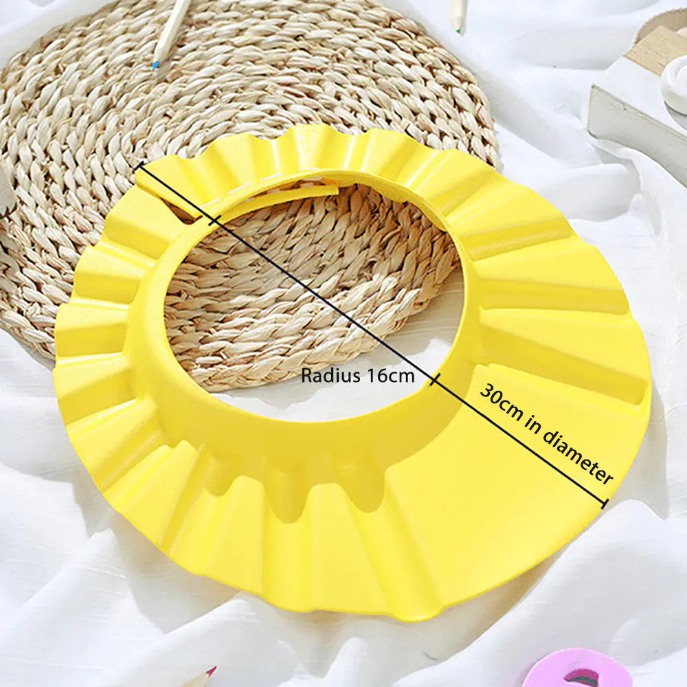 Adjustable Waterproof Baby Bath Shower Cap with Earmuffs - SafeBabyKinder