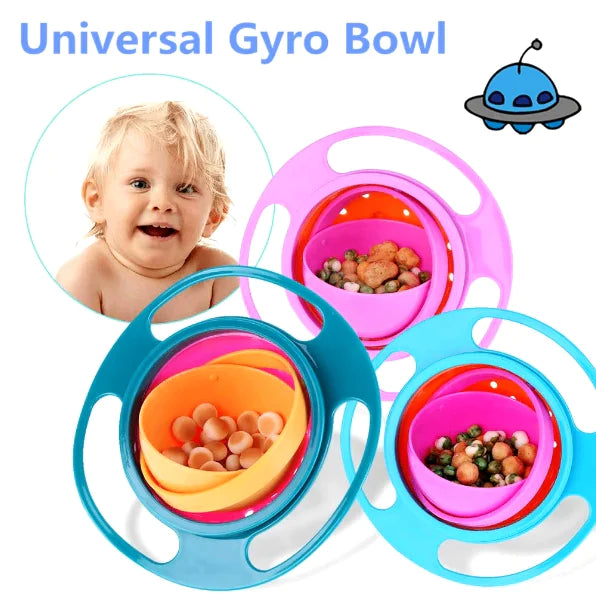 360-Degree Rotating Baby Bowl with Universal Gyro - SafeBabyKinder
