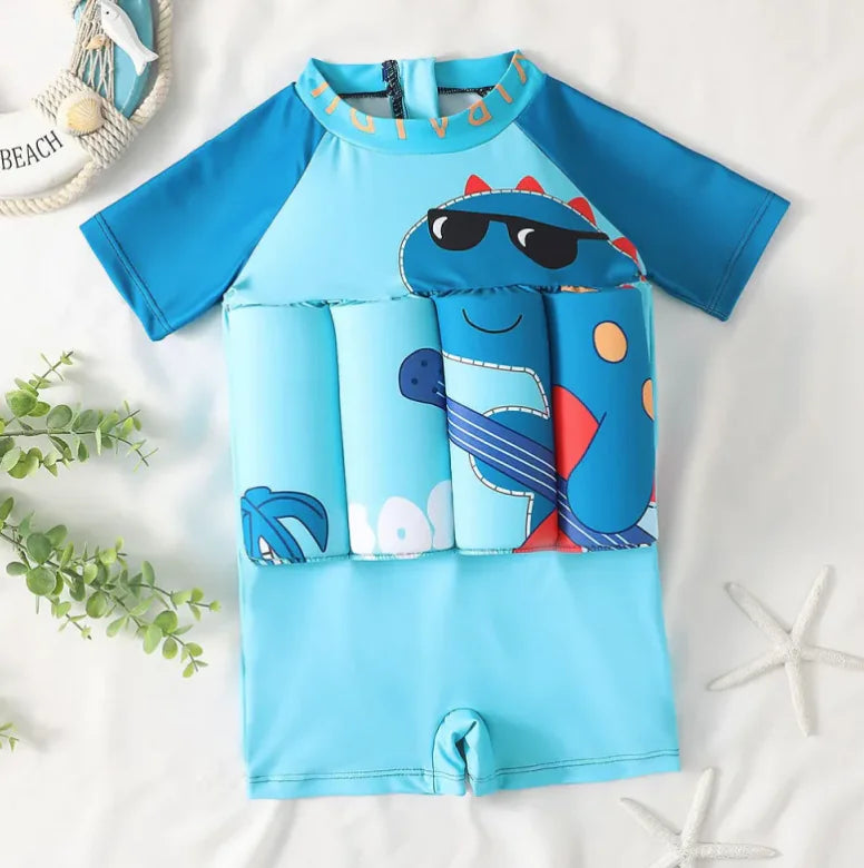 Kids' Dinosaur Buoyancy Swimsuit Jumpsuit - SafeBabyKinder